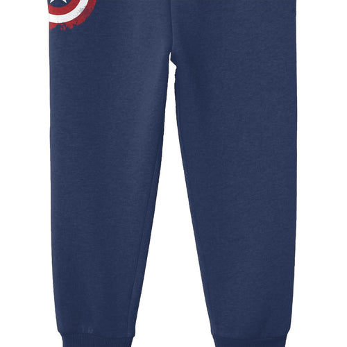 Captain America Sheild Navy Blue Boys Joggers