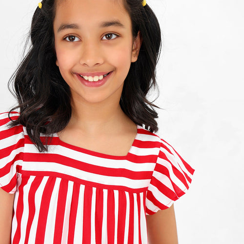 Spripes with Pocket Girls Dress