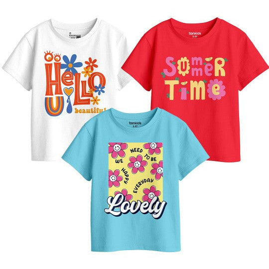 Girls Graphic Printed Tees