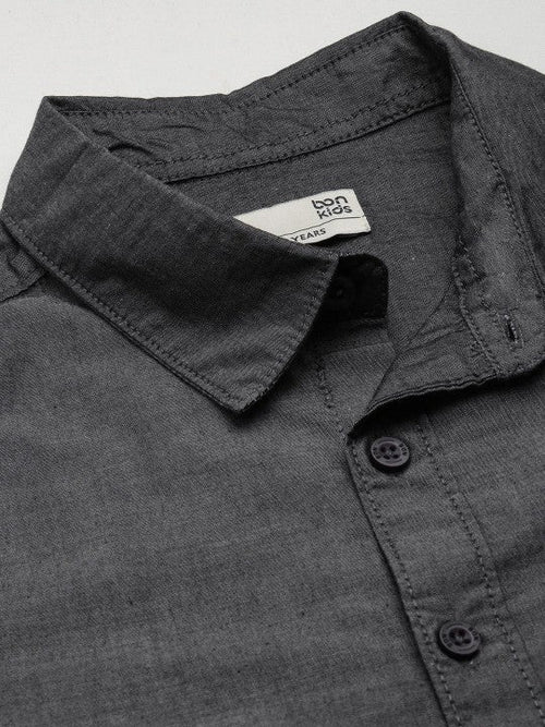 Boys Shirt CARBON NAVY-BON11129