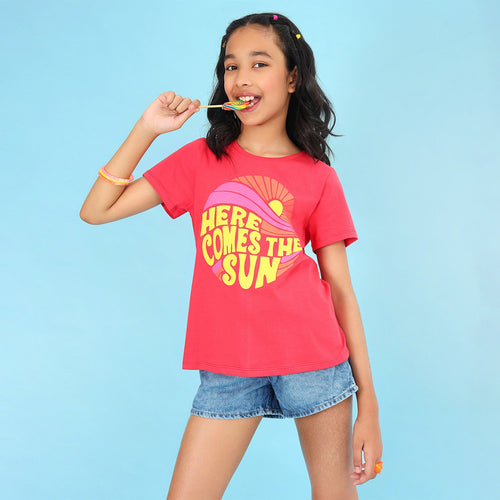 Here Comes The Sun Girls Tshirt