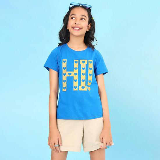 Hi Printed Girls Tshirt