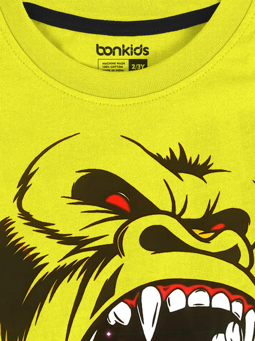 Gorilla Lime Yellow Boys T-SHIRT