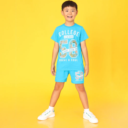 Collage League Boys Printed CO-ORDS