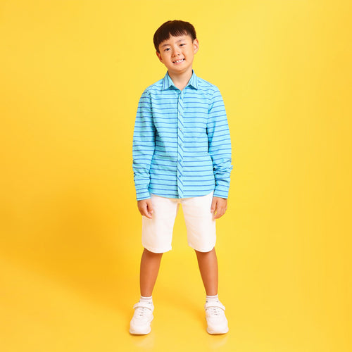 Boys Blue Stripes Shirts