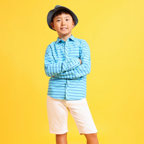 Boys Blue Stripes Shirts