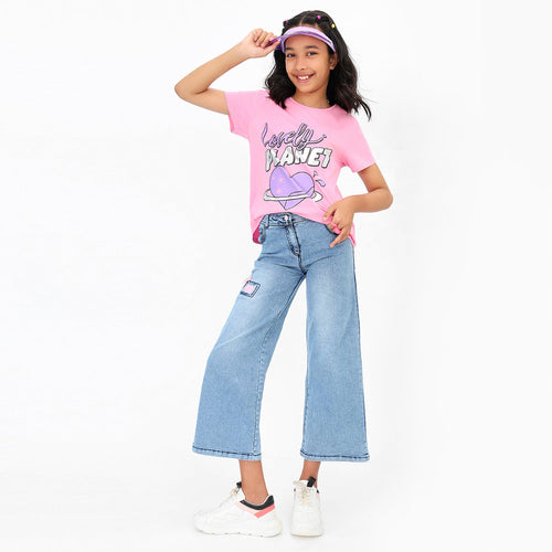 Lovely Printed Girls Tshirt