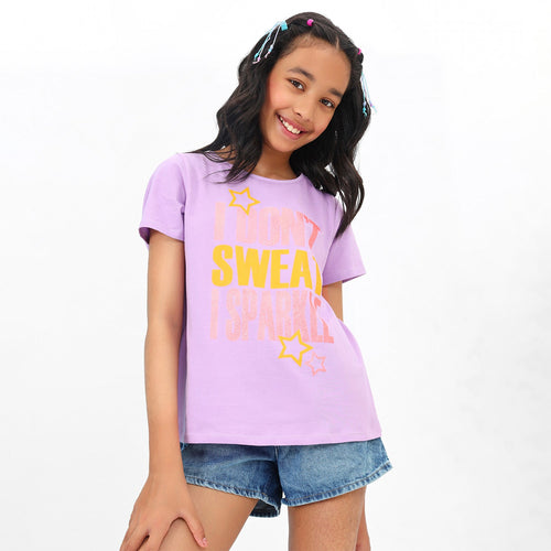 Sparkle Pink Girls Tshirt