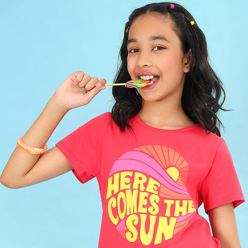 Here Comes The Sun Girls Tshirt