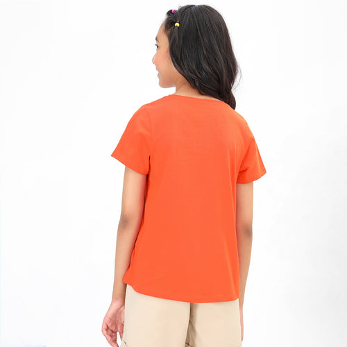 Heart Printed Girls Tshirt