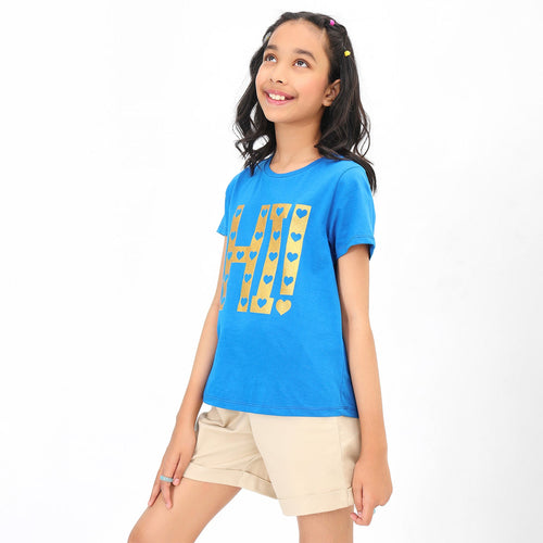 Hi Printed Girls Tshirt