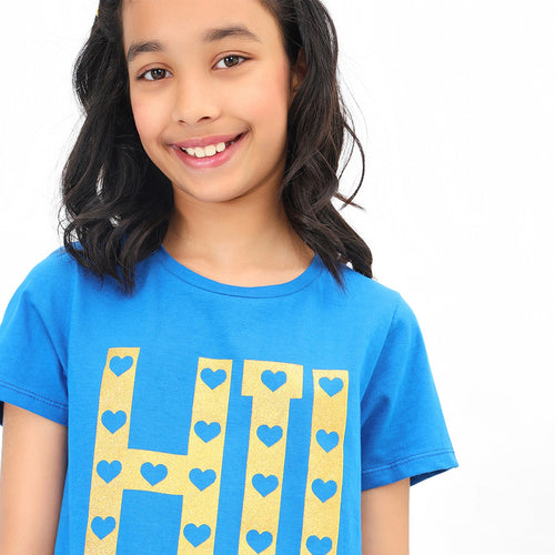 Hi Printed Girls Tshirt