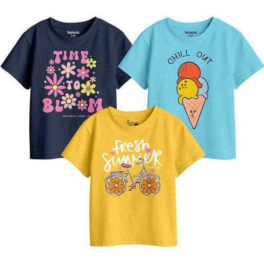 Girls Graphic Printed Tees