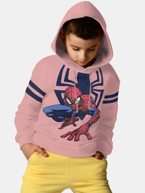 Spiderman Pink Boys Hoodie