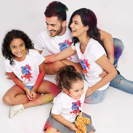 Holi Hai Family Tees