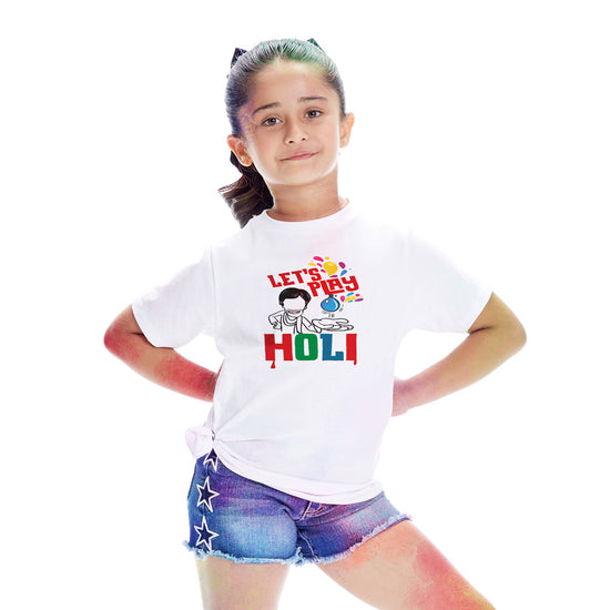 Lets Play Holi Bro & Sis Holi Tees for sister
