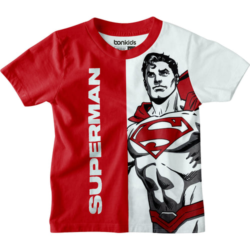 Superman Red/White Boys Tshirt