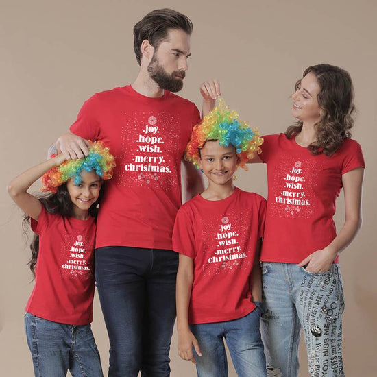 Joy, Hope, Wish Family Tees