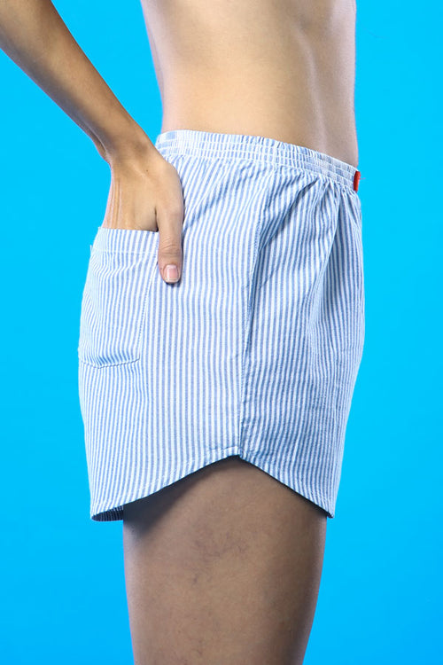 Stripe Me Over Matching Cotton Couple Boxers