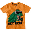 Dino Orange Boys Tshirt