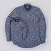 Father/Son Printed denim mandarin collar shirt