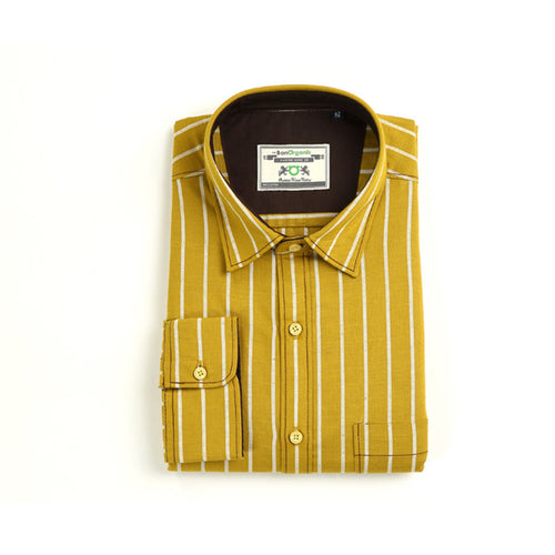 Earthy Striped Full Sleeved Shirt