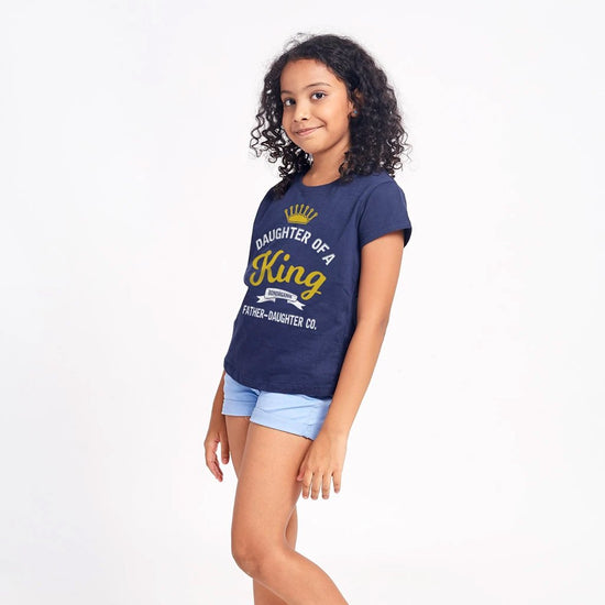 Princess & King, Matching Dad And Daughter Tees For Daughter