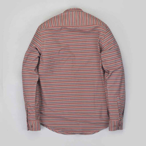 Brown Stripes Mandarin collar Father & Son Matching shirt