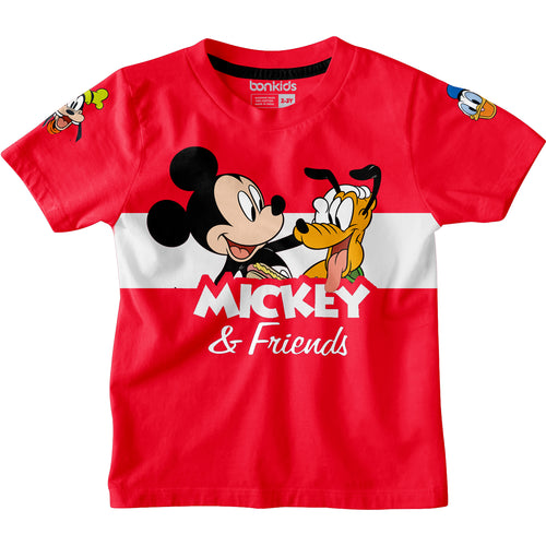 Mickey & Friends Red Boys Tshirt