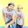 Sleigh All Day Dad And Son Tees