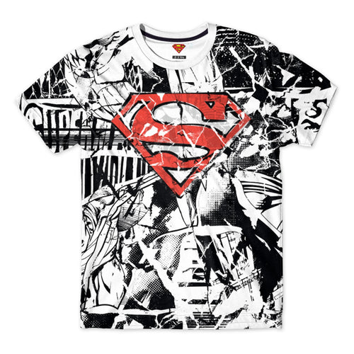 Superman White Boys Tshirt