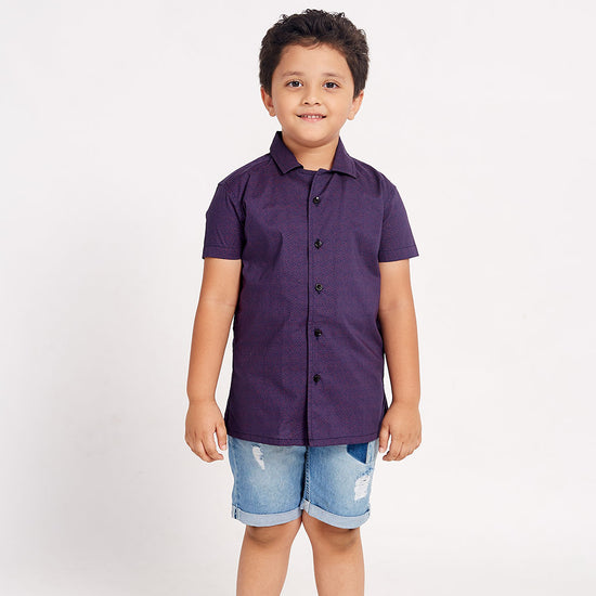 Summer Boho Purple , Matching Shirts For Son