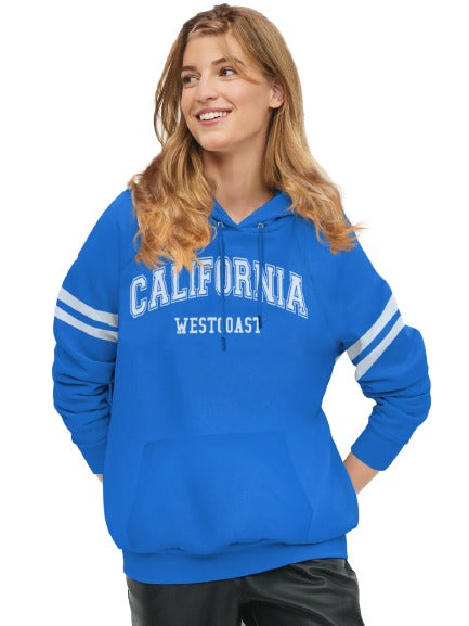California Royal Blue Hoodies For Women