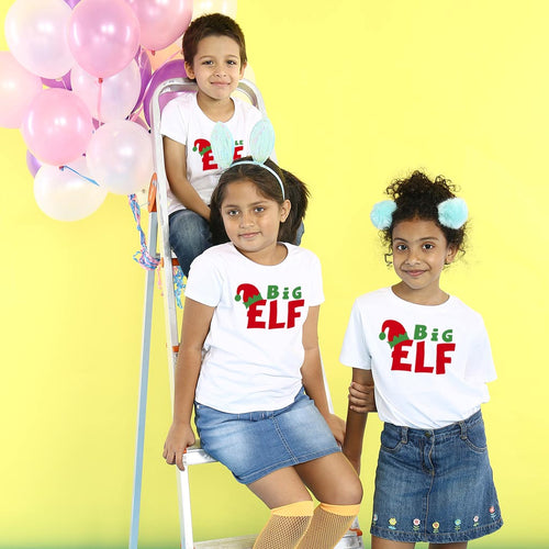 Big Elf, Little Elf, Brother And Sister Tees