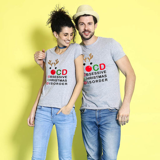 Obsessive Christmas Couples Tees