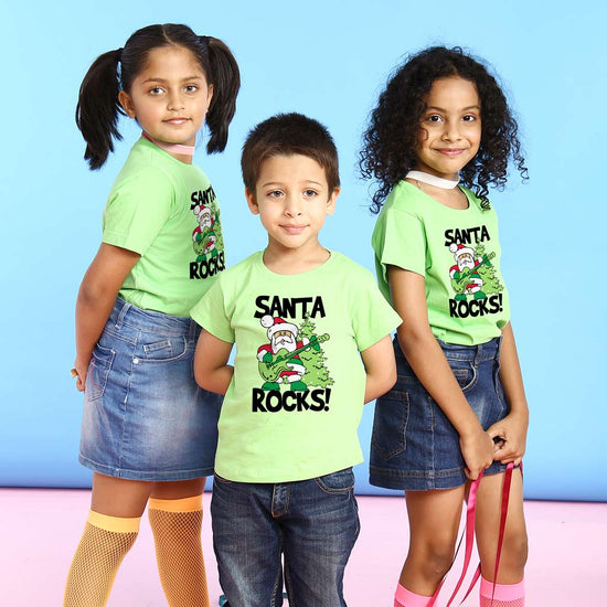 Santa Rocks Christmas Tees