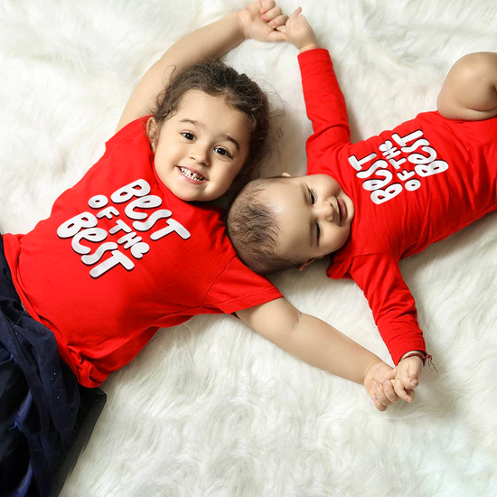 Big Sis Little Bro Matching Bodysuit And Tees For Brother And Sister