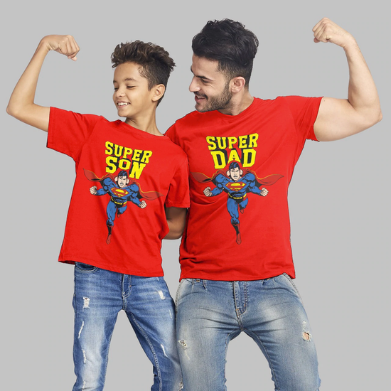 Super Son Super Dad Matching Tees
