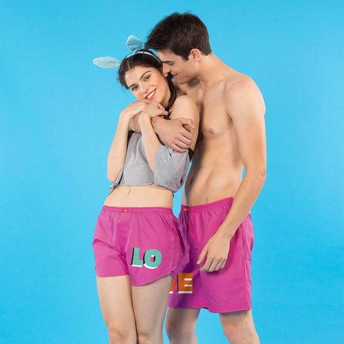 Love me, Matching Couple Boxers