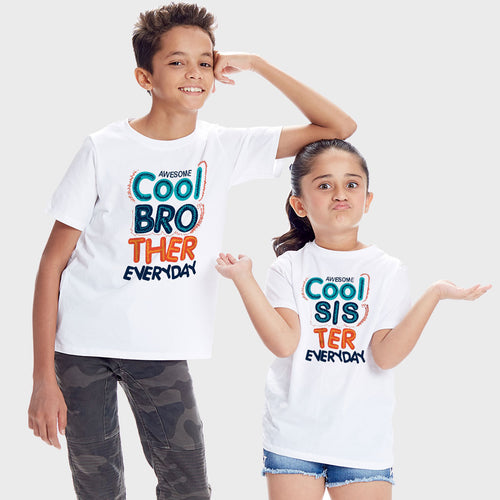 Awesome Cool, Matching Tees For Brother And Sister