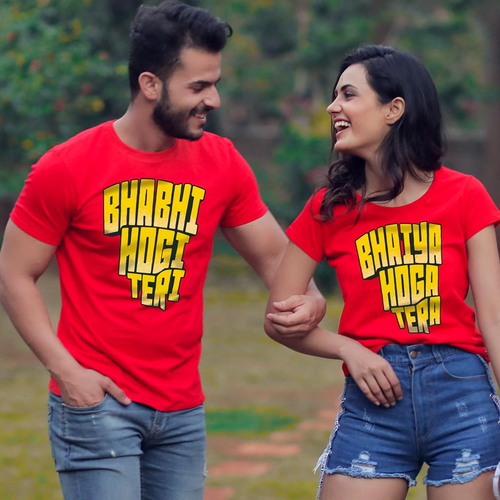 Bhabhi Hogi Tera Matching Couple Tees