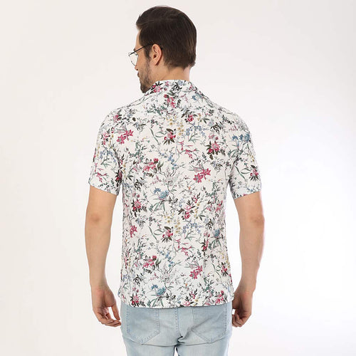 Floral Vibes Half Sleeves Shirts For Men