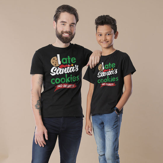 I Ate Santa’s Cookies, Dad And Son Tees