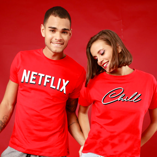 Netflix And Chill, Matching Tees For Couples