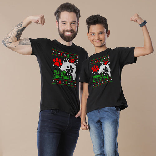 Merry Christmas Dad And Son Tees