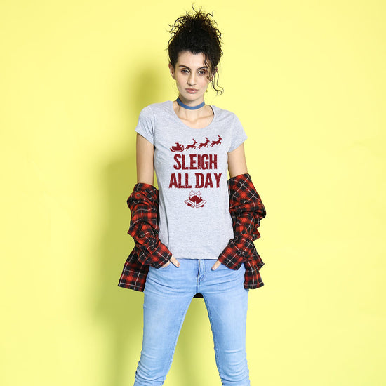 Sleigh All Day Tees For Women