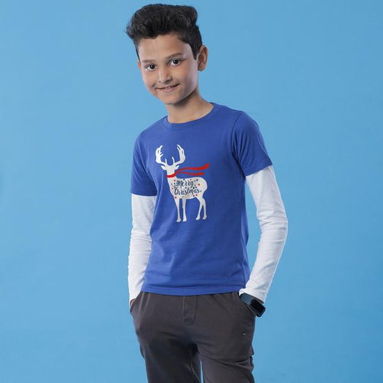 Christmas Reindeer Tees For Boy