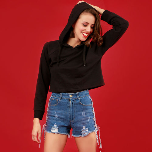 Together Since, Matching Custom Black Hoodie For Men And Crop Hoodie For Women