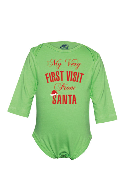 My first visit from Santa assorted pack of three babysuits