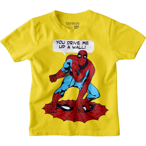 Spiderman Yellow Boys Tshirt